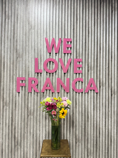 Florero huincha dorada verde